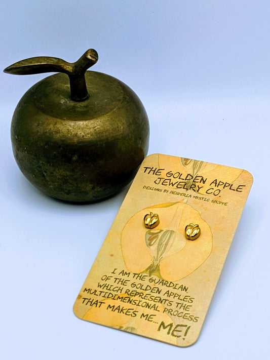 The Golden Apple Earring Studs